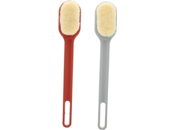 Escova De Banho Iplusmile Com Cabo Longo 2 Peças Em Nylon E Plástico Para Limpeza Profunda Da Pele, Acessório Compacto