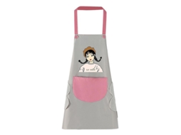 Delantal Sem Mangas De Cozinha Cartoon Bosaid De Pvc Impermeável E Antigordura Para Mulher 4