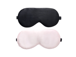 Máscaras Luxuosas De Cetim De Seda, Cobertura Elegante Para Os Olhos Para Descanso Feliz, Tecido Respirável Para A Pele Garante Sono Ininterrupto A Qu