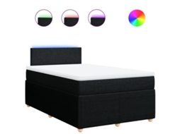 Box Spring Bed, Box Spring Beds Vidaxl Preto Tecido (120 X 200 Cm)
