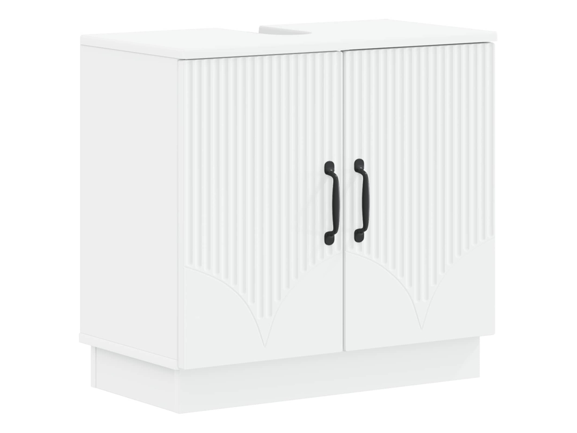 Vidaxl Armário Para Pia De Banheiro Hoorn Branco 59,5 X 31,5 X 56 Cm