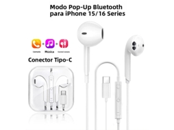 Fones de Ouvido Originais, Fones de Ouvido Estéreo Intra auriculares, Acessórios para Celular de 3,5 Mm MDUG (série 15/16)