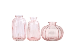 Laxiscreed Vaso De Cristal Transparente Para Decoração Com Pequenas Abóboras, Conjunto De Três