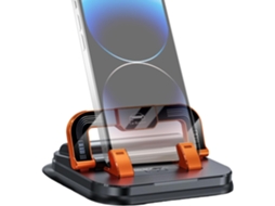 Suporte para celular ajustável, dobrável, antiderrapante e giratório