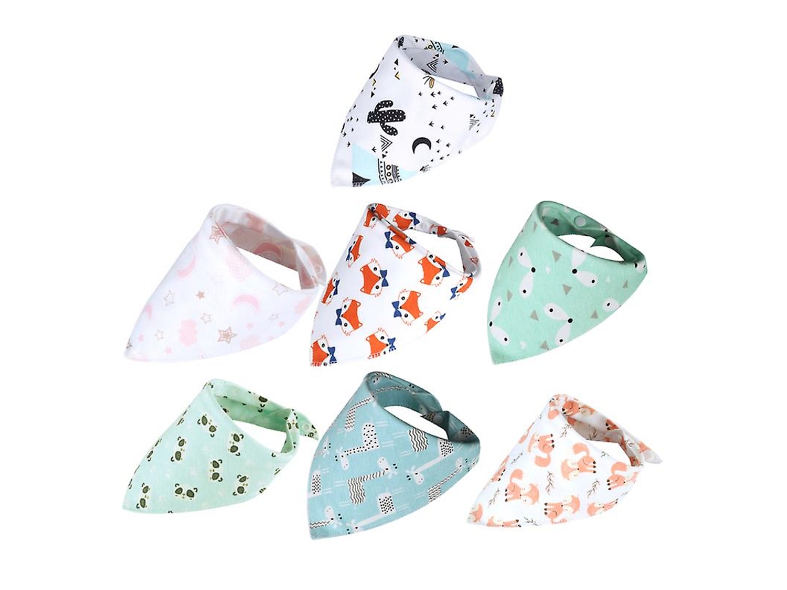 7pcs Babador De Jantar Para Bebê
