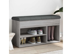 Vidaxl Banco Sapateira 82x32x45,5 Cm Derivados Madeira Cinzento Sonoma