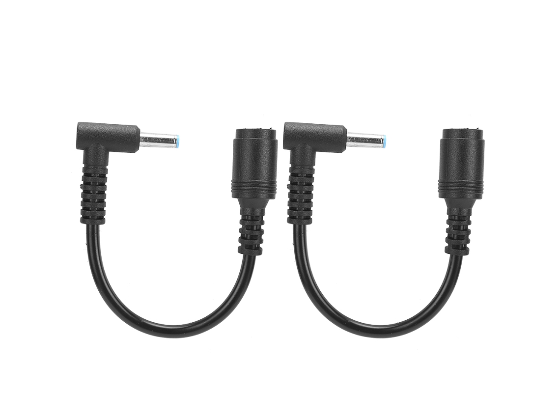 Aetheria cabo Conversor Adaptador Energia 7.4x5.0mm Fêmea para 4.5x3.0mm Macho com Pino para Hp Ultrabook Dell 2pcs