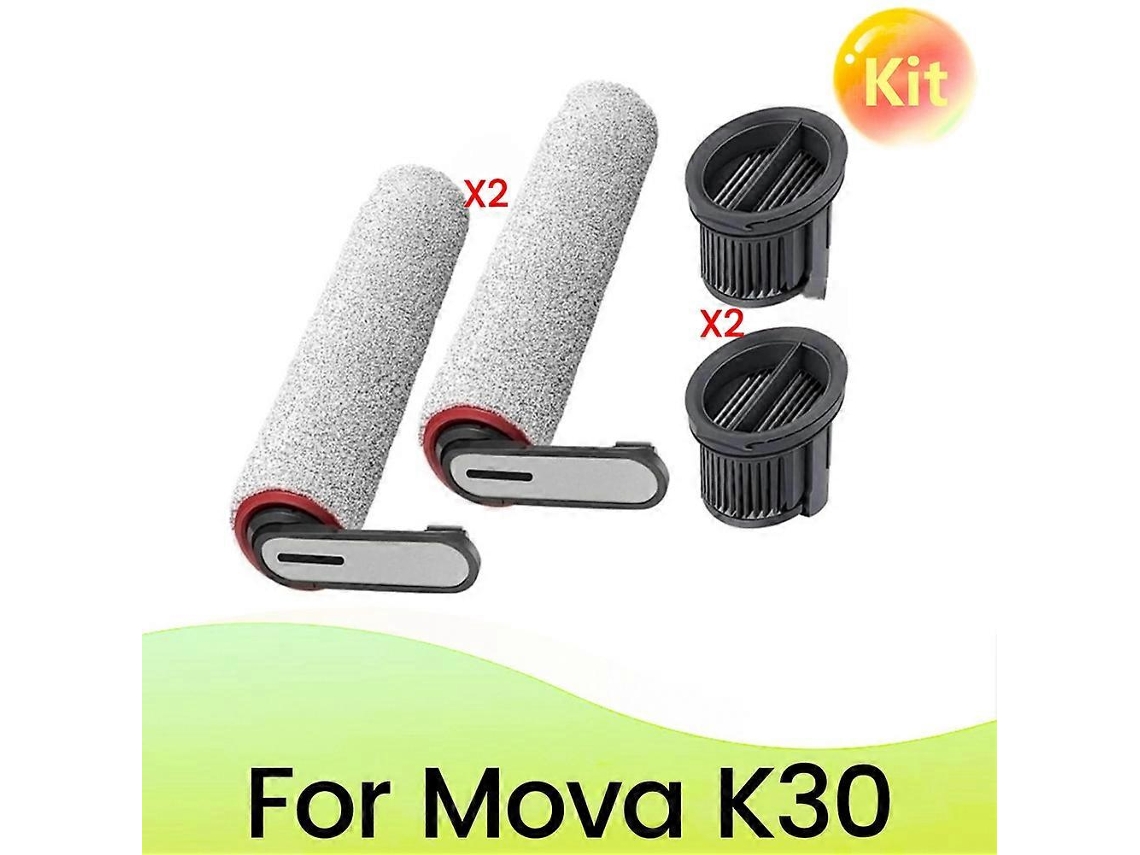4pcs Escova Rolo Filtro Hepa Para K30 Água Pó Aspirador Acessório Enhance Limpeza Efficiency
