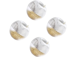 Conjunto de 4 clipes de papel Coheali para mesa e escola, clipes de papel jumbo lisos, clipes dourados para massa.