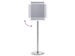 Maison Exclusive - Suportes Para Pôsteres 2 Pcs Prateado 32,7 X 24 X 108 Cm