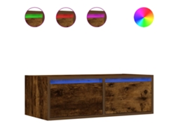 Tv Cabinet, Tv Cabinets Vidaxl Marrom Madeira Processada (n/a)