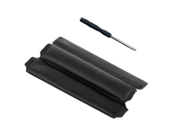 Almofada Zruxe Para Bose Qc35/qc25 Headband Espuma Preta (pele Ecológica, Substituição Fácil)