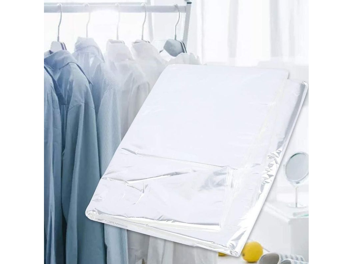 50 Bolsas de Ropa, Transparentes, com Fecho, para Casa e Viagens S/MARCA