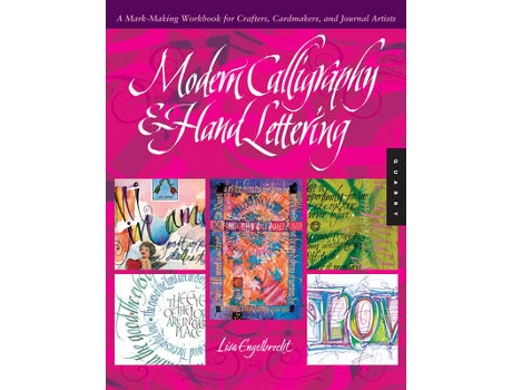 Livro modern calligraphy & hand lettering de lisa engelbrecht (inglês)