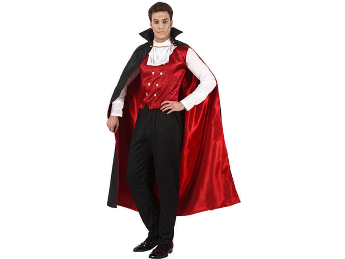 Fato de Homem DISFRAZZES Vampiro Ou Homem Drácula (Tam: M/L)