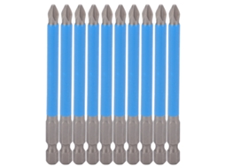Conjunto De 10 Pontas Chave Magnéticas Phillips Fenda Ph2 90 Mm Para Furadeira Elétrica -aquaforge