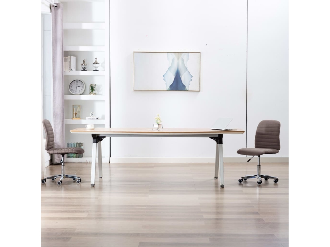 Dining Chair, Dining Chairs Vidaxl Cinzento-acastanhado Tecido (n/a)