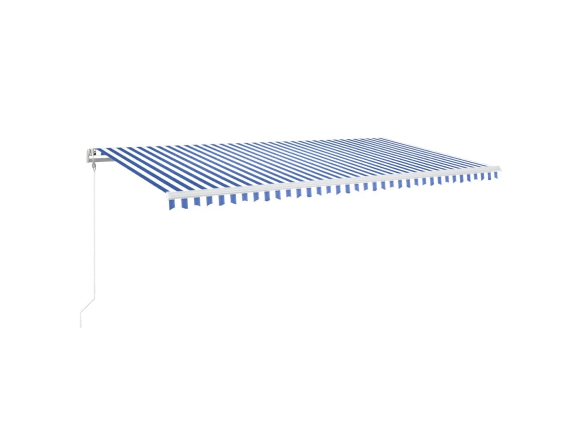 Toldo retrátil VIDAXL Blue Alumínio (600x350 cm)