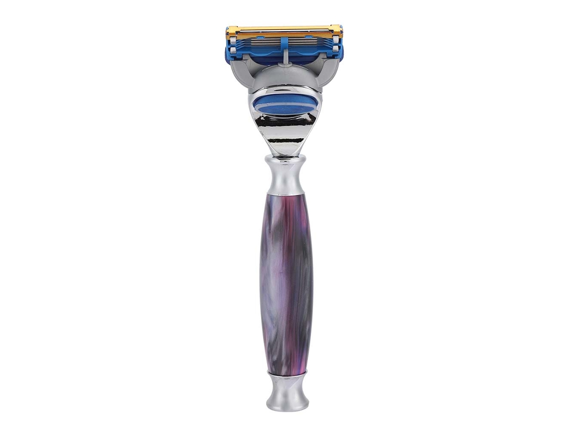 2026 afeitadora Manual de Barba para Hombres, Lâminas de Segurança para Remoção de Cabelo Facial, Roxo