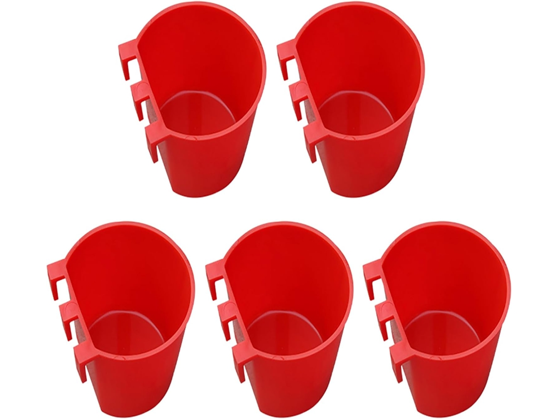 Conjunto De 5 Comedouros Para Gaiolas De Pássaros, Adequados Para Pássaros E Galinhas.