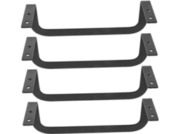 Conjunto de 4 peças de protetor de colchão antiderrapante Kichouse, fixador de ferro resistente, compatível com camas.