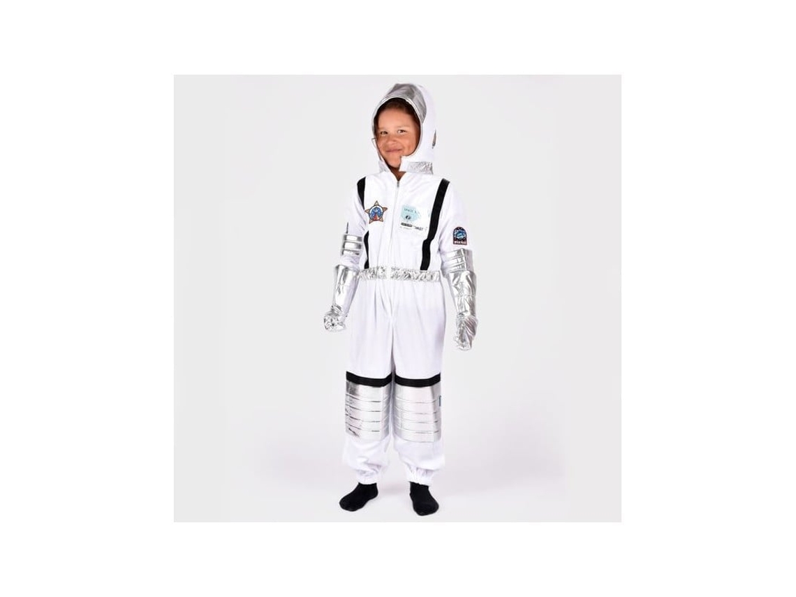 Fantasia De Astronauta Goda Fen Para Crianças, 110 Cm, 4 5 Anos, Branco Prateado Den Goda Fen