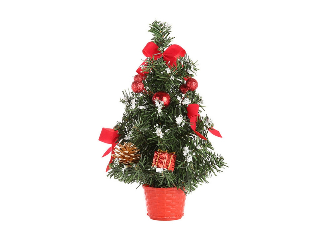Árvore De Natal Decorativa Laxiscreed Mini Artificial 30x18x18cm Para Casa, Enfeite Natalício Elegante