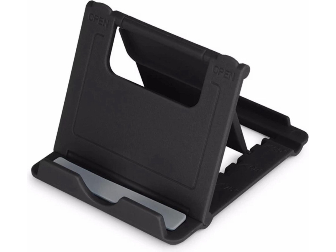 Suporte Para Celular E Tablet - Universal - Ajustável - Mesa - Preto