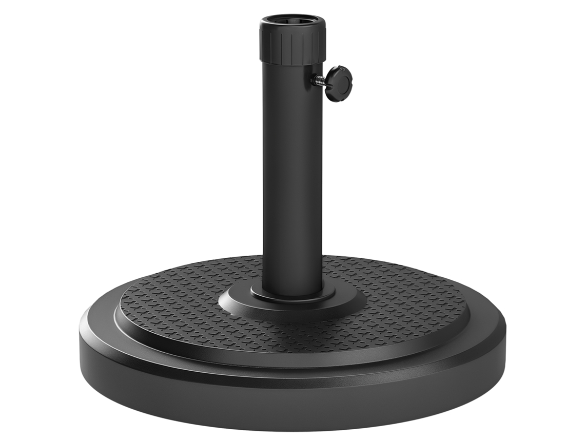 Base De Cimento Para Guarda-sol, 22 Kg, Suporte Redondo Para Guarda-sol Com Botão De Travamento, Para Guarda-sóis De 38 Mm/48 Mm.
