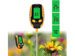 Medidor De Umidade Do Solo 4 Em 1 Visor Lcd Digital Temperatura Da Planta/umidade Solo/ph/intensidade Luz Solar Analisador Para Aquaforge