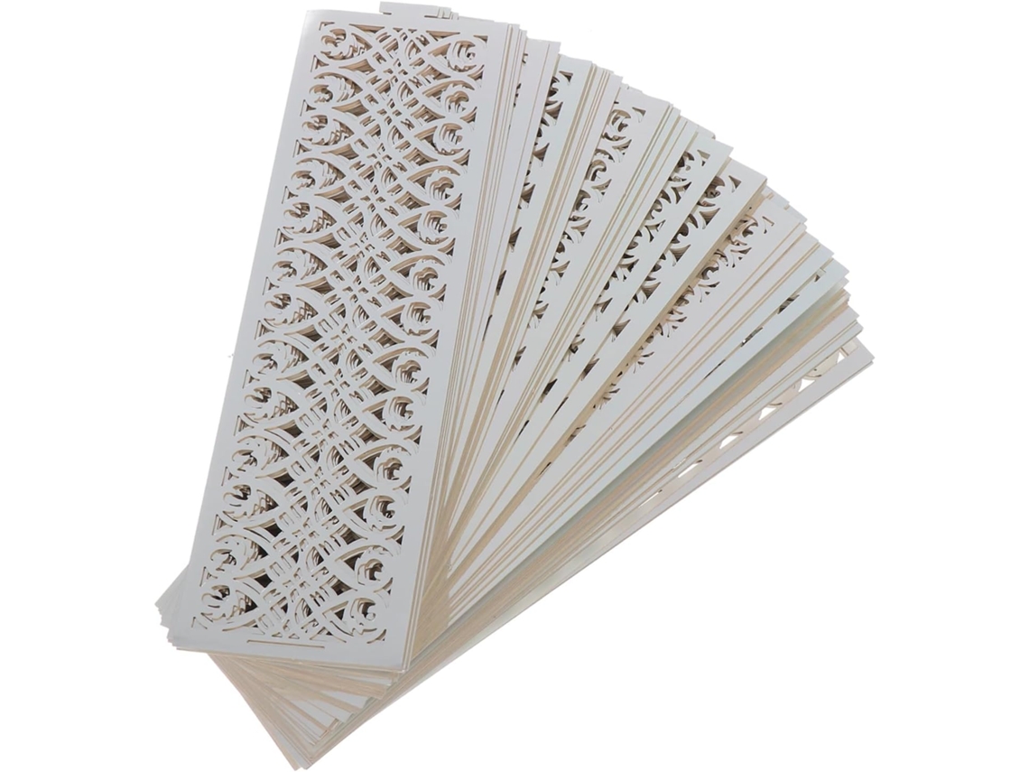 50 Peças de Papel Prateado para Luminárias Cilíndricas Decorativas, Abajures Iluminados para Festas. SFUSHOS
