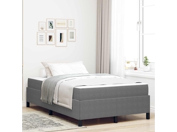 Vidaxl Estrutura Da Cama Cinzento-claro 120 X 200 Cm Tecido