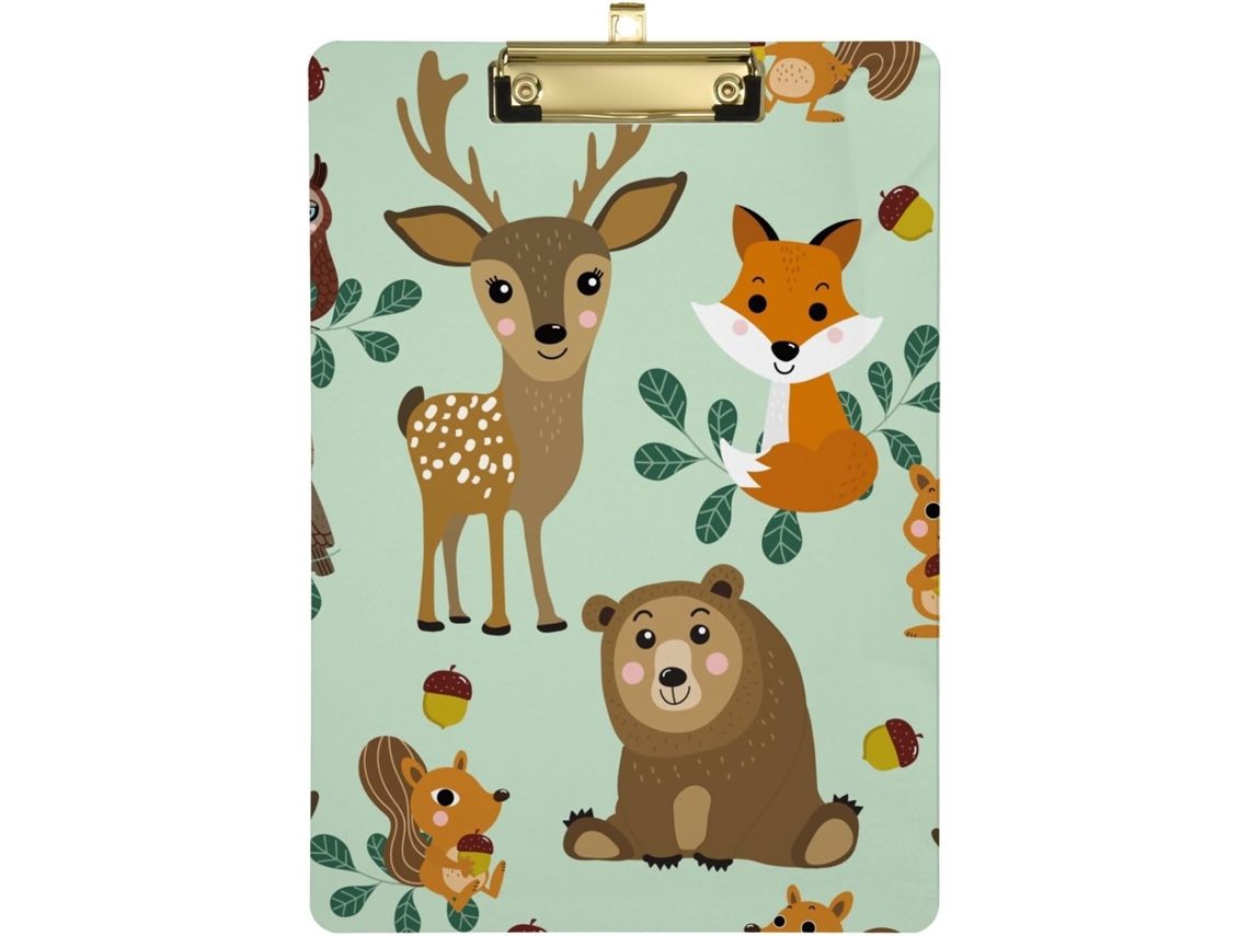 Prancheta Enfermeiras Com Personagens Da Vida Selvagem, Animais Da Floresta, Transparente, Prancheta Medical