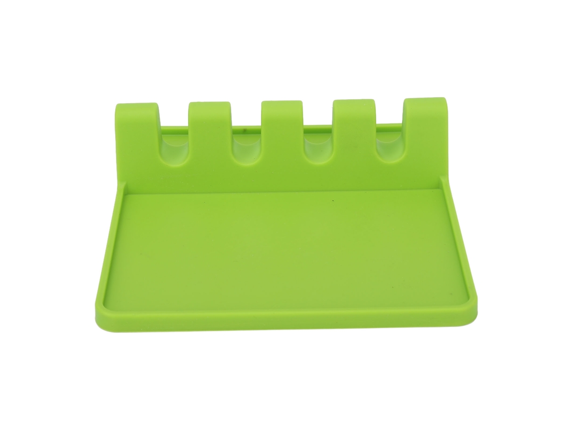 2026 repouso de Utensílios de Silicone Multifuncional com Almofada Anti goteo para Bancada de Cozinha Verde
