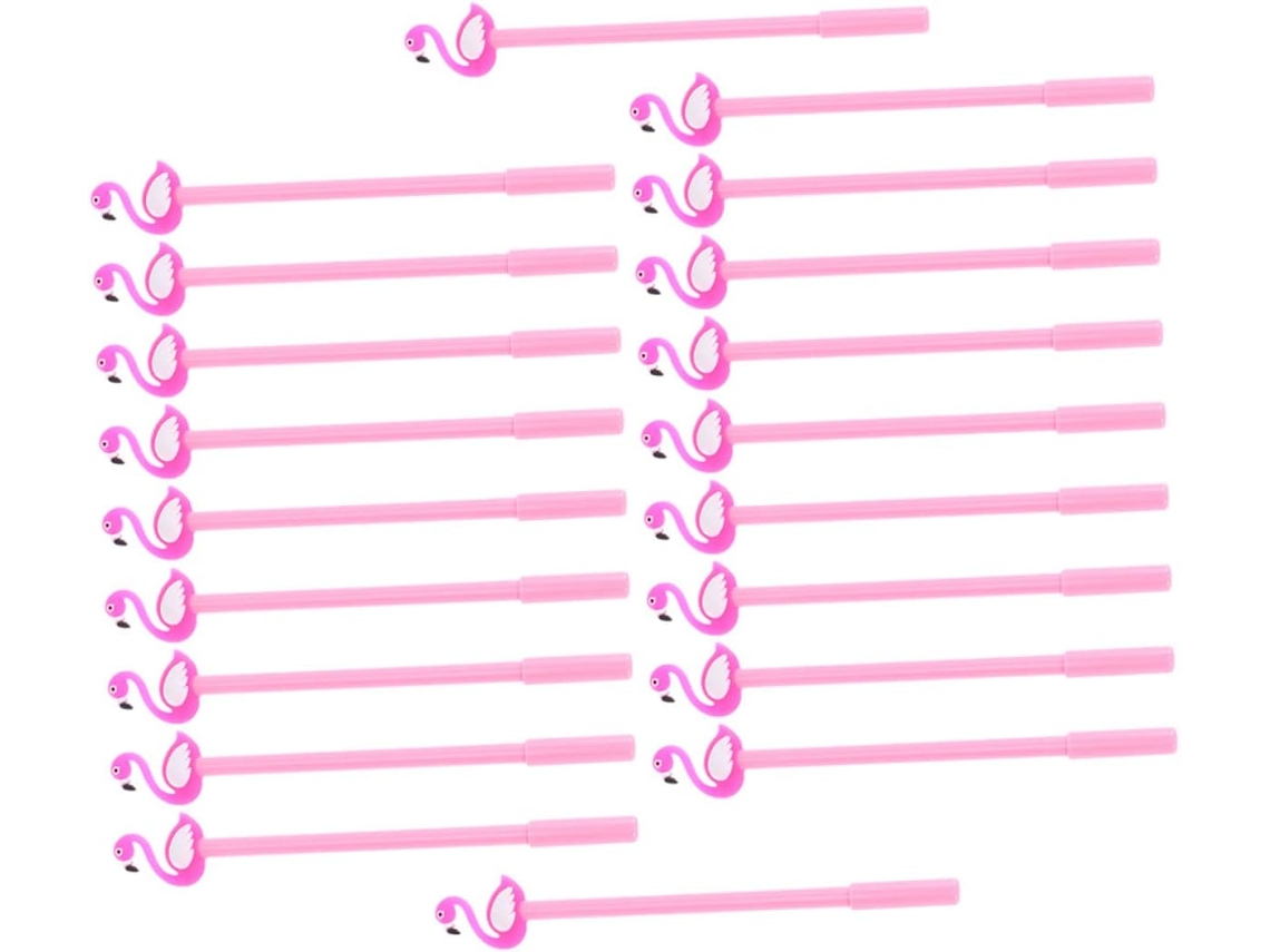 Canetas Em Gel Nuobesty Flamingo Com Ponta Fina De 0,5 Mm, 20