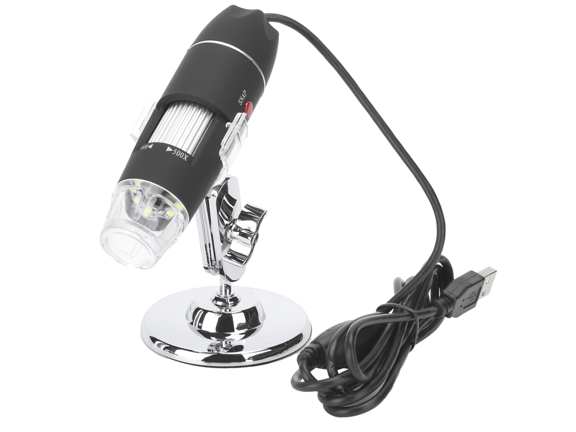 Microscópio Digital Usb 500x 8 Led | S/MARCA
