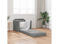Vidaxl Sofá-cama Cinza Escuro 74 X 77 X 81 Cm Veludo