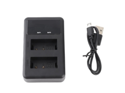 Carregador de Bateria Dual LAXISCREED para Câmeras Lp e17