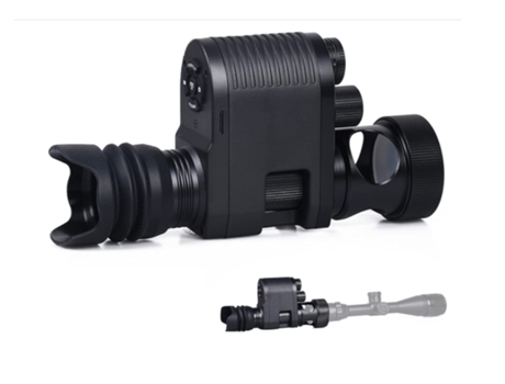 Câmera Digital de Visão Noturna Monocular para Escuridão Completa 720p Hd Caça Infravermelho Mira de Fuzil de Visão Noturna Preto USHION