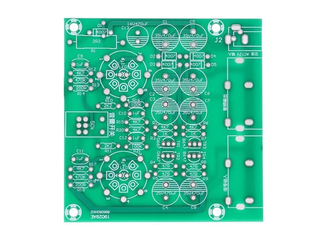 Pré-Amplificador de Tubo Estéreo com Válvula Eletrônica HURRISE 6J-I Kit Diy