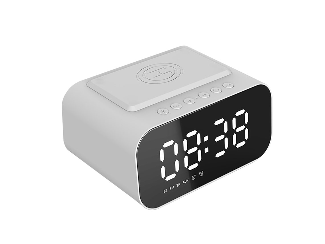 Caixa de Som Bluetooth LAXISCREED Relógio Alarme Fm