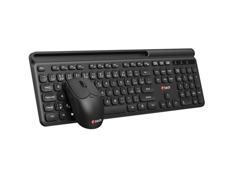 Quallis, Conjunto Semi Fio, Preto, Usb En/sk C Tech