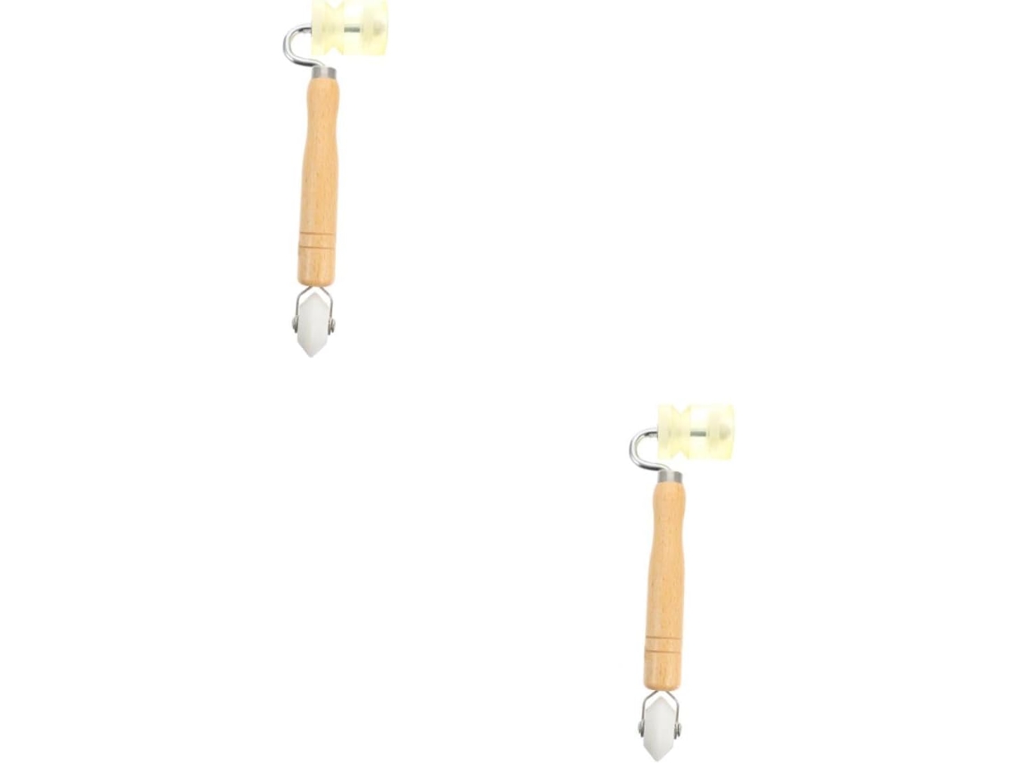 Conjunto De 2 Rolos Pressão Manuais Para Paredes Com Cabo, Ferramenta