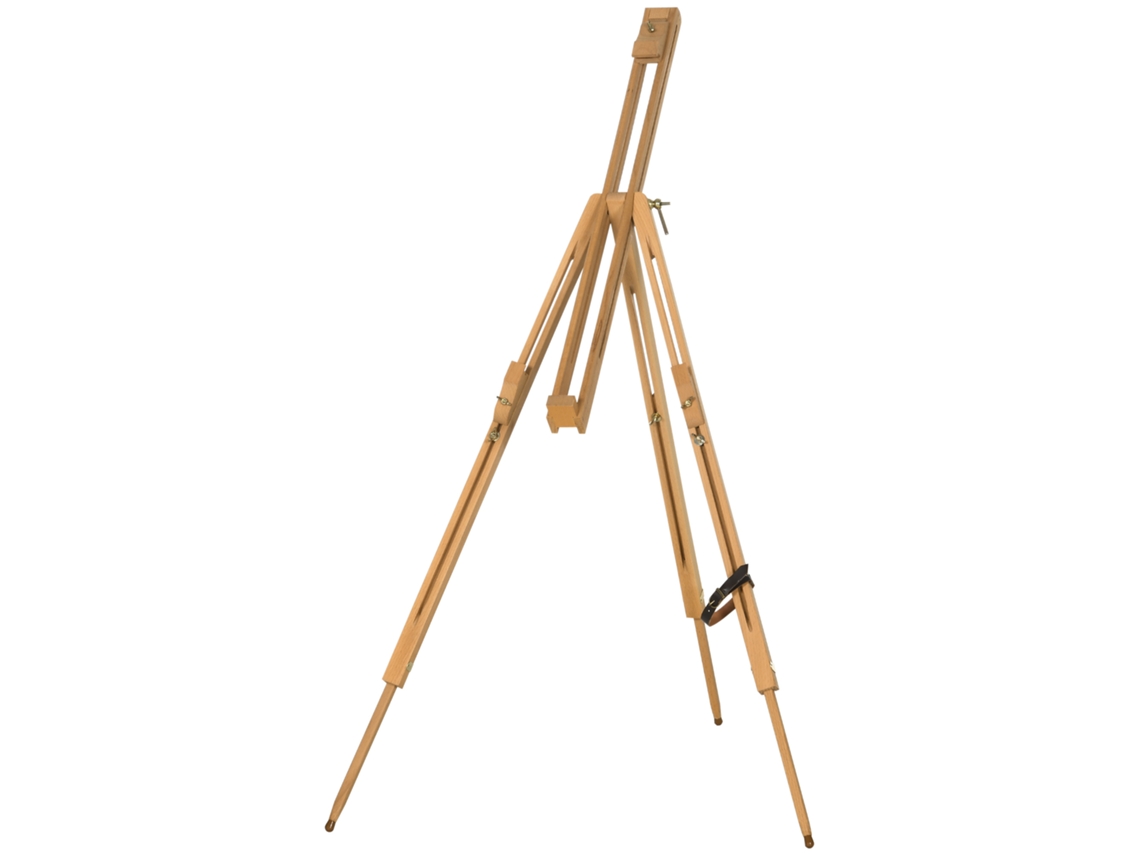 Cavalete Dobrável Madeira Suporta Telas 66/107cm, Estrutura Natural