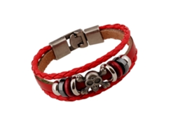 Pulseira Punk Vintage Estilo Simples Unissex