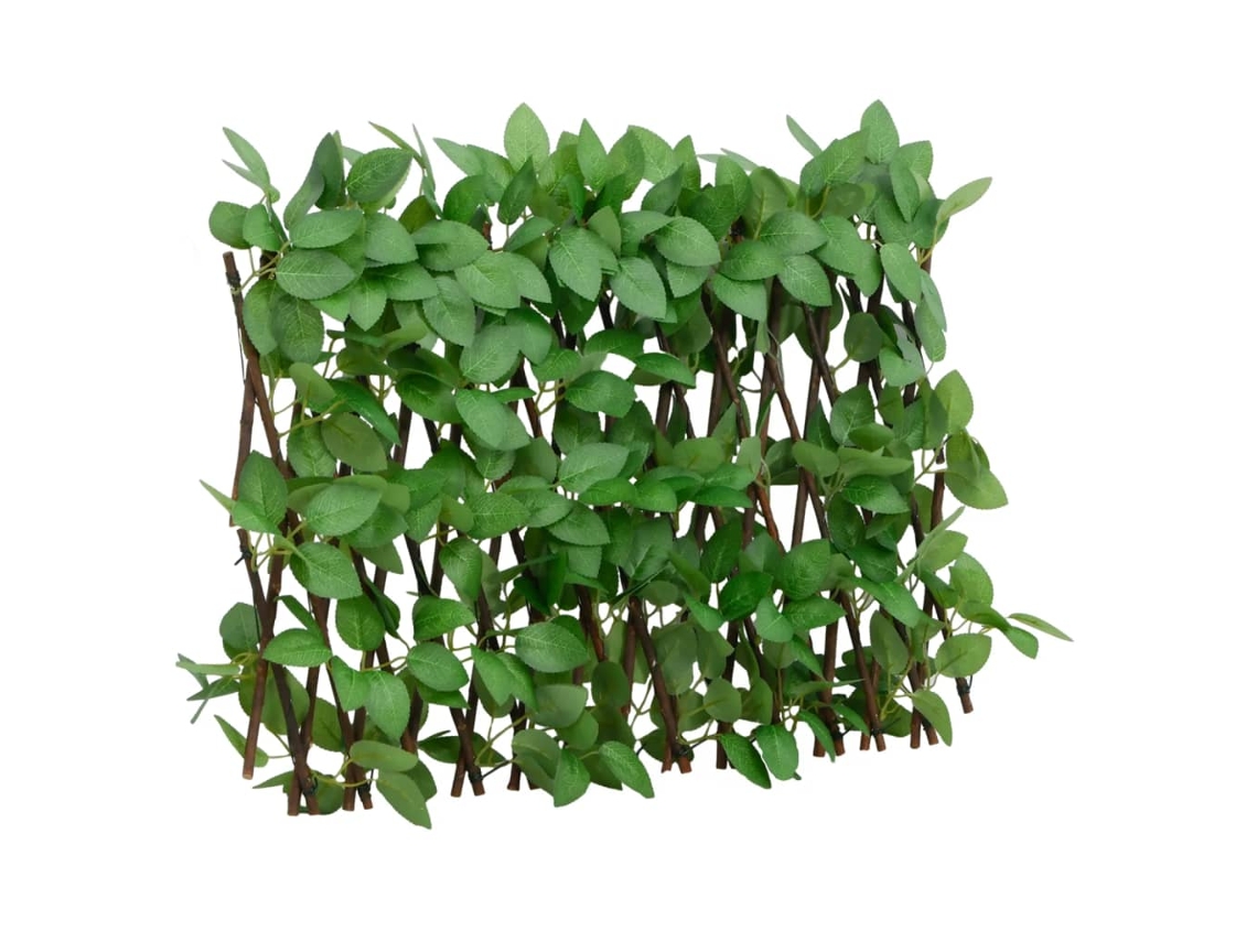 Vidaxl treliça De Hera Artificial Extensível 180x30 Cm Verde