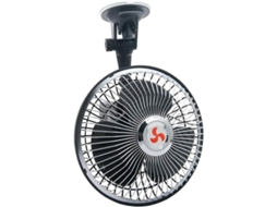 Ventilador Portátil Giratório Com Ventosa Para Carro, Ventilador Silencioso Para Resfriamento Do Motor De Caminhões