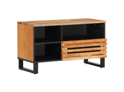 Vidaxl Móvel De Tv 80x34x46 Cm Madeira De Acácia Maciça