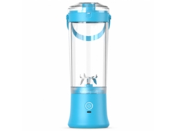 Liquidificadora Portátil Elétrica Azul, Copo Misturador Para Sucos E Batidos Em Casa