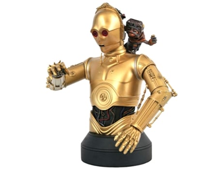 Busto De C 3po E Babu Frik De Star Wars Episódio Ix 15 Cm Gentle Giant